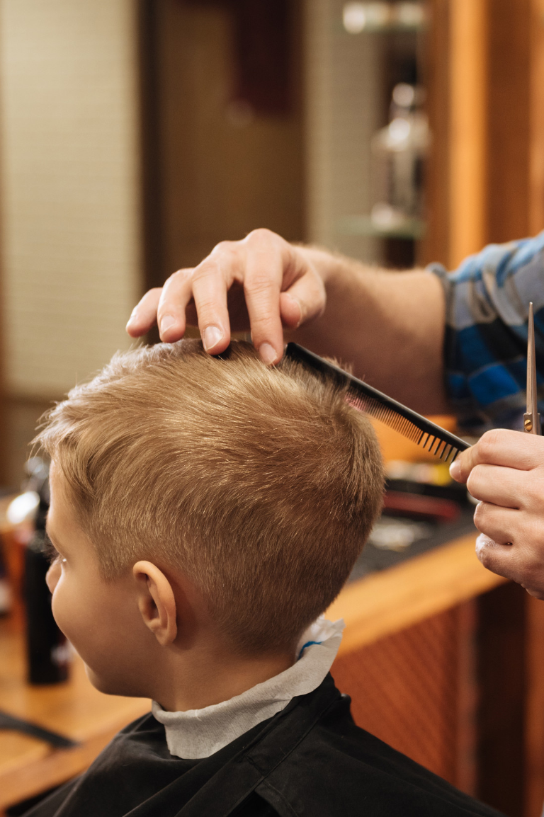 barber haircut kid